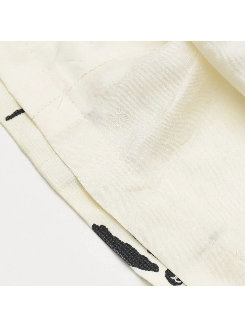 Chanel Mini Dress White Black Dragonfly Rayon Acetate Vintage